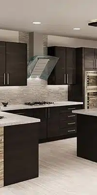 Elegant kitchen with Torino Dark Wood RTA cabinets
